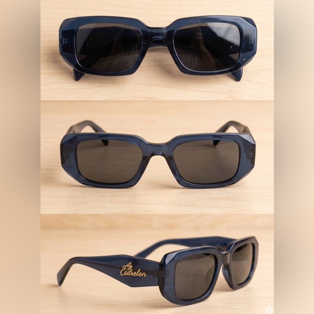 Navy Rectangular Women’s Sunglasses